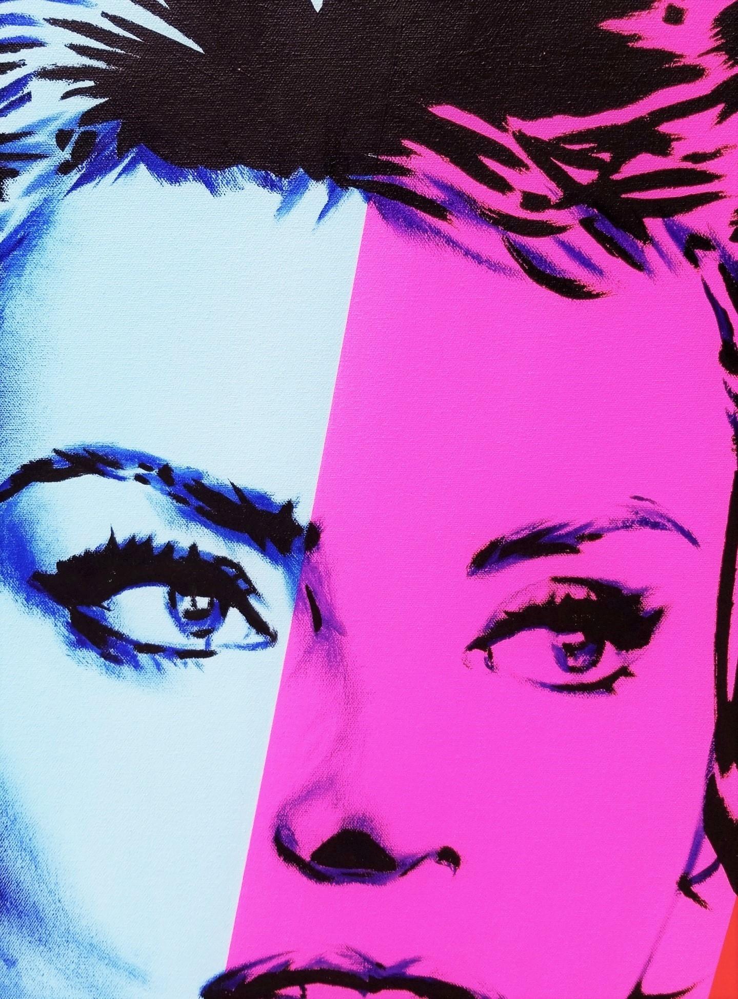 Sophia Loren x2 Ikone /// Contemporary Street Pop Art Malerei Schauspielerin Mode  im Angebot 5