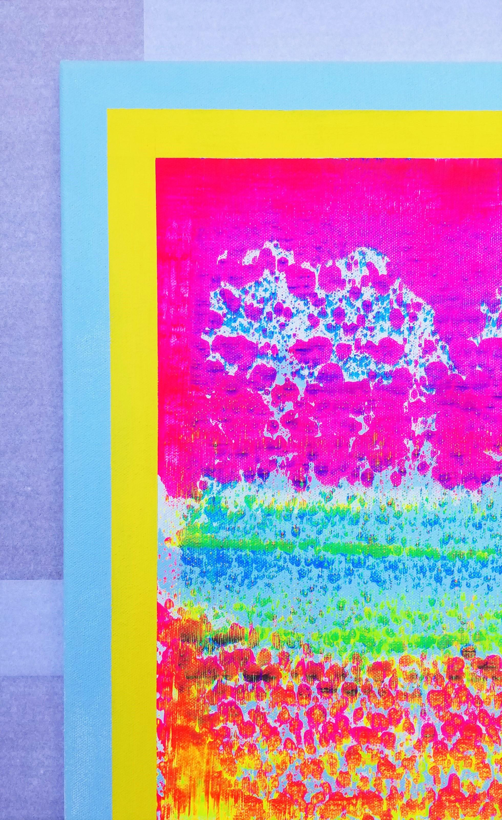 Campo de flores silvestres de primavera /// Arte colorido expresionista abstracto contemporáneo - Painting Expresionismo abstracto de Jack Graves III
