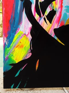 Street Art Icon /// Contemporary Pop Art Fashion Model Actress Portrait Painting