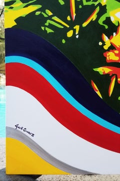 Summertime Terrier Supreme /// Zeitgenössische Pop Art Malerei Hund Haustier Tier