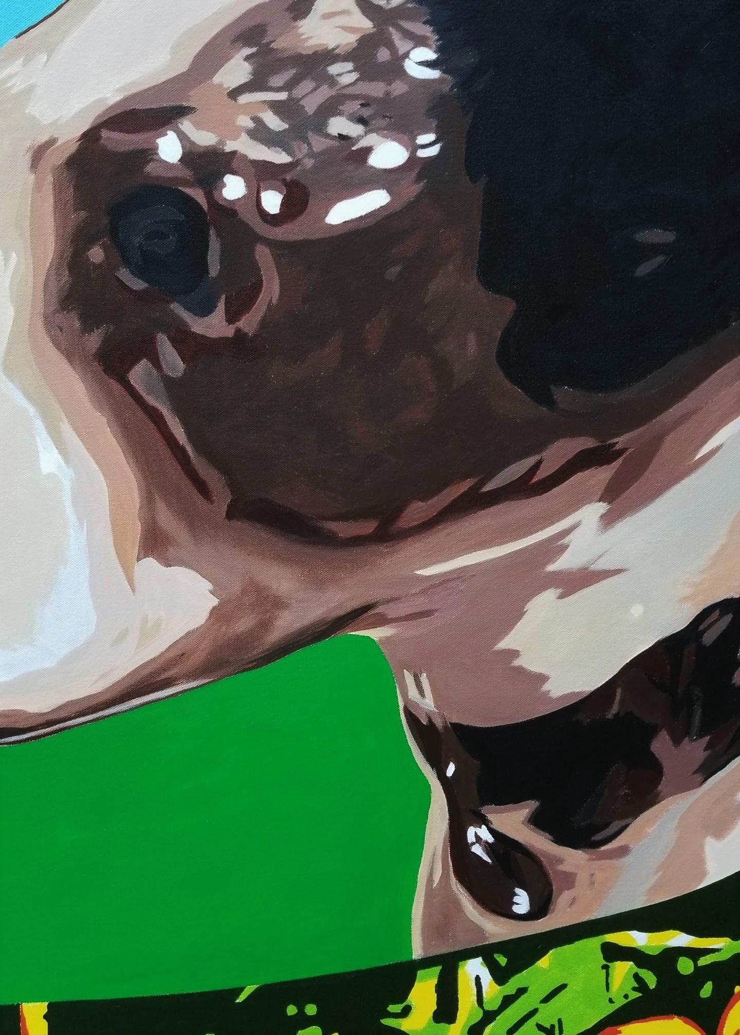 Summertime Terrier Supreme /// Contemporary Pop Art Painting Dog Pet Animal en vente 5