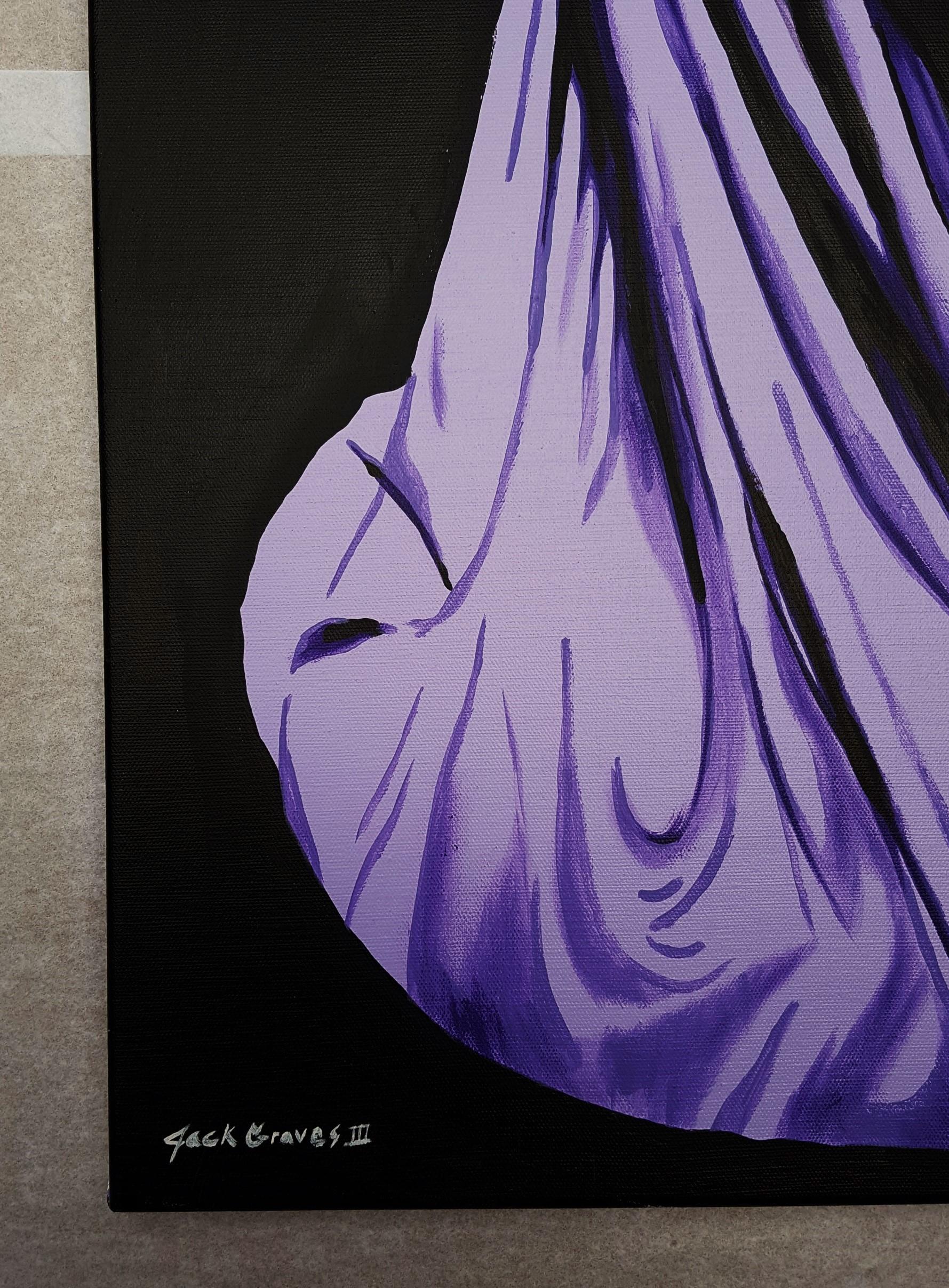The Veiled Virgin Icon (Giovanni Strazza) - Painting by Jack Graves III