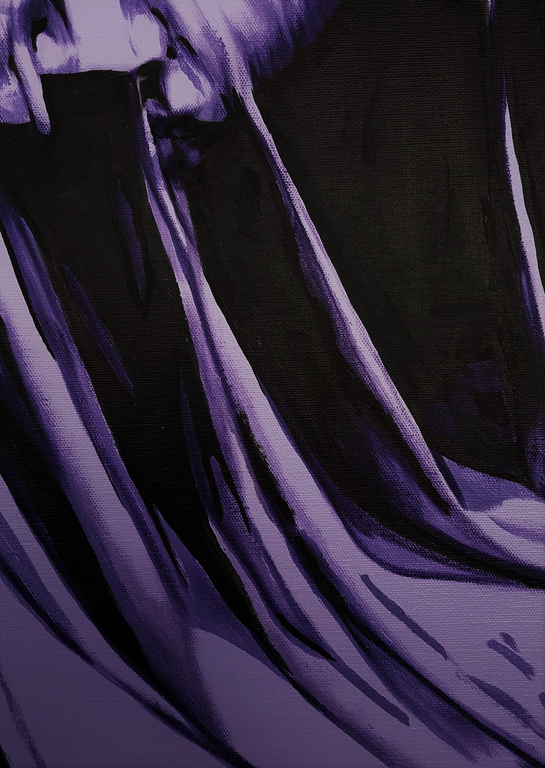 An original signed acrylic painting on canvas by American artist Jack Graves III (1988-) titled 