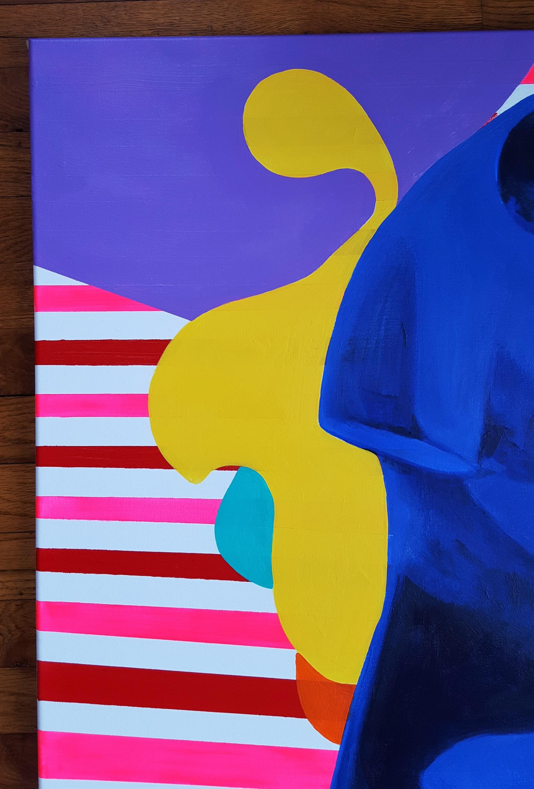 The Venus of Alexandria Icon (Yves Klein) - Contemporary Painting by Jack Graves III