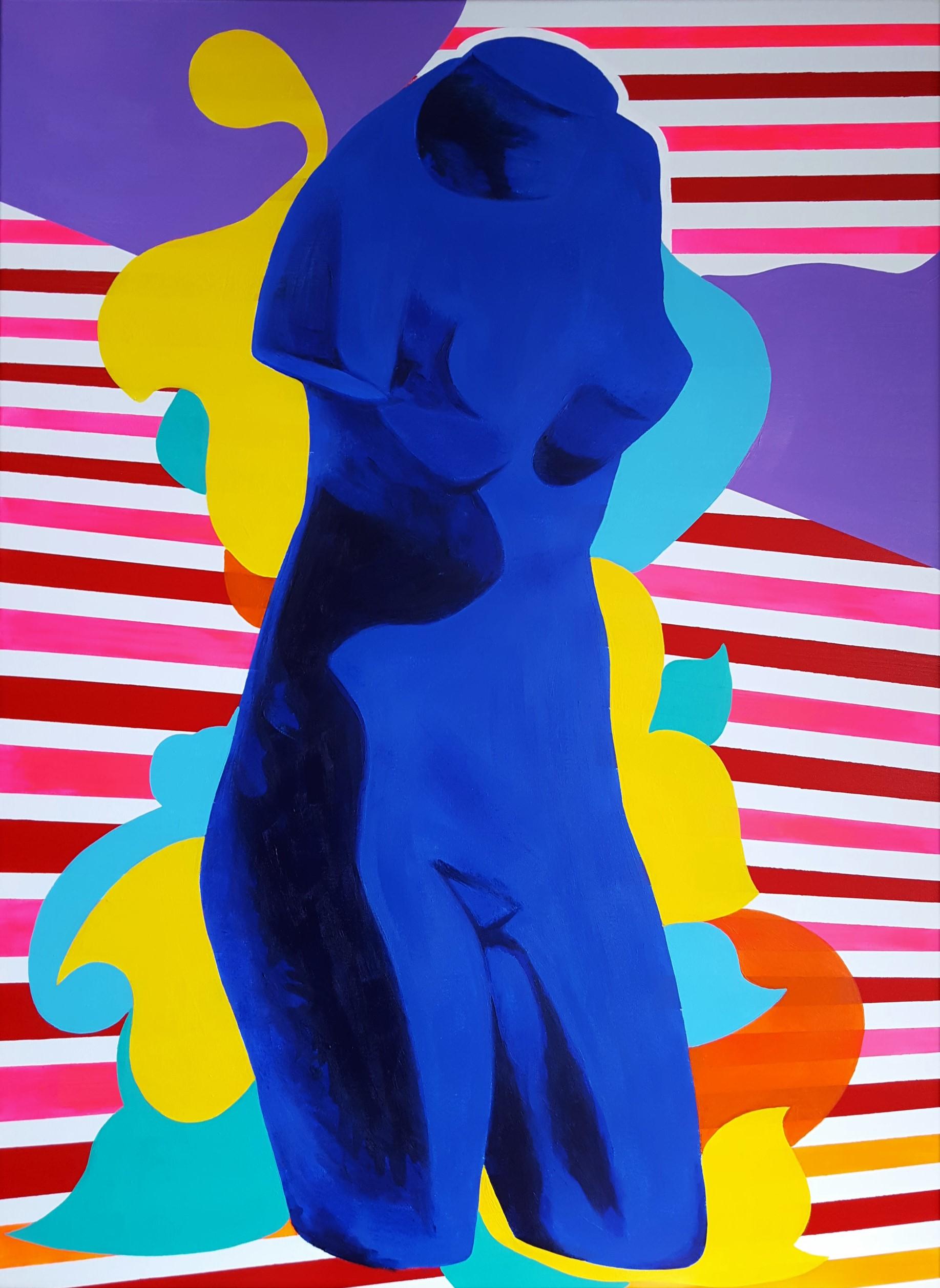 Jack Graves III Nude Painting - The Venus of Alexandria Icon (Yves Klein)