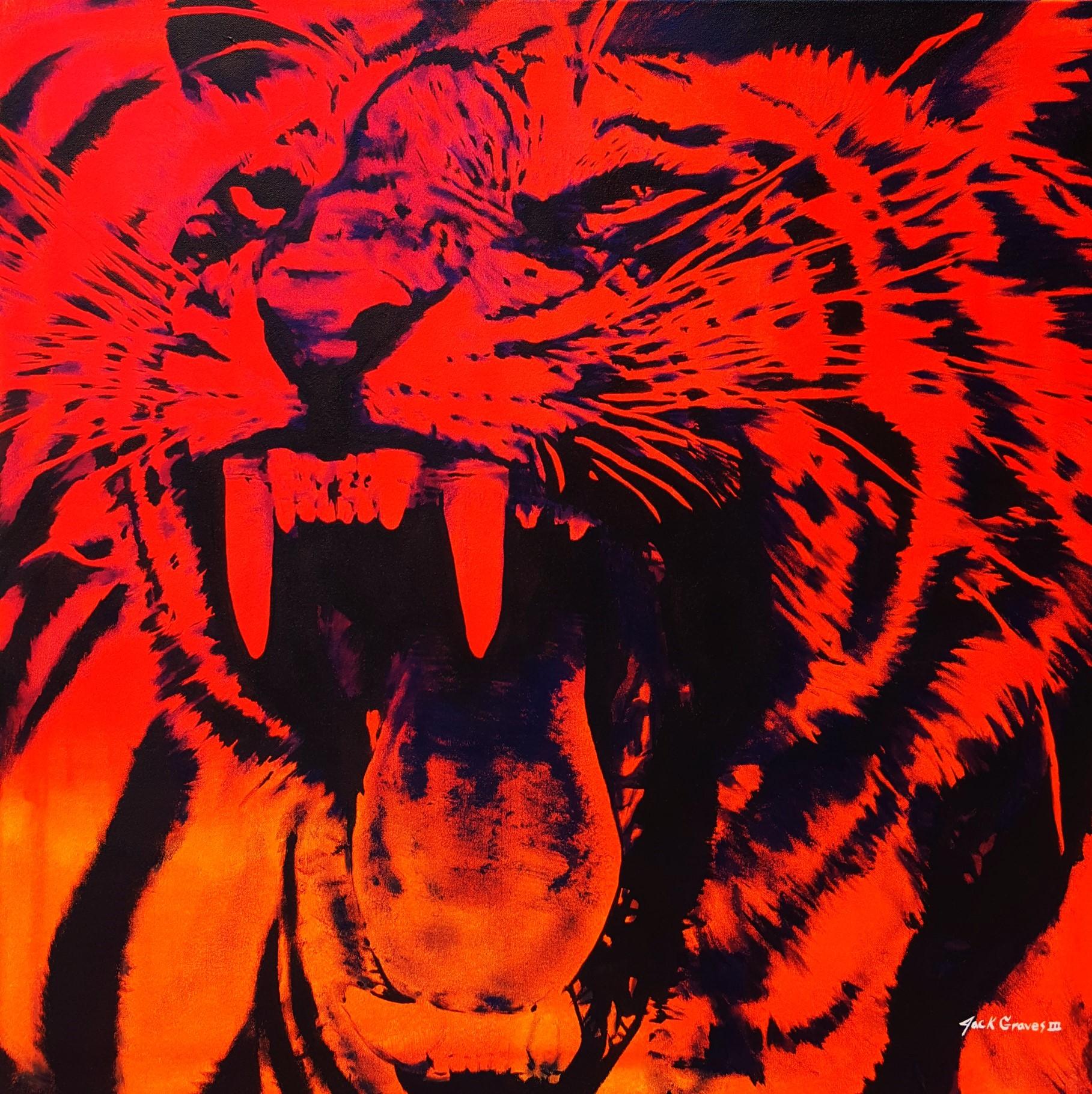Jack Graves III Animal Painting - Tiger Icon
