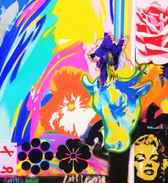 Toto's Shangri La Supreme /// Contemporary Street Pop Art Painting Marilyn Large
