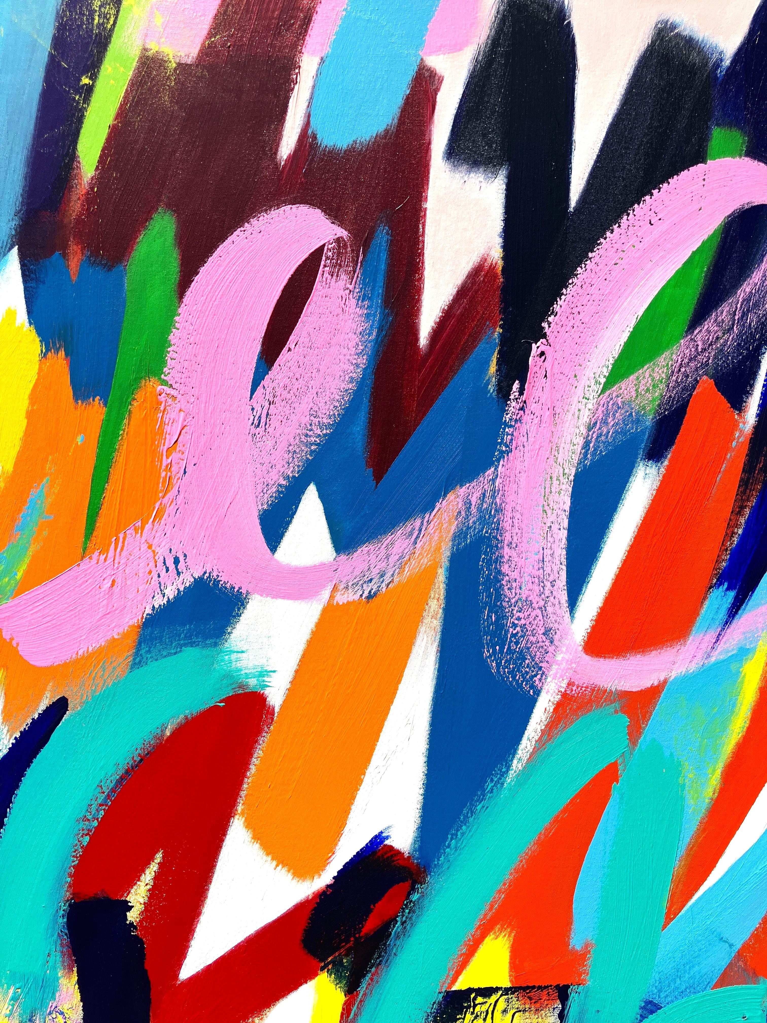 Tulpenfeld /// Jack Graves Zeitgenössische abstrakte expressionistische Farbmalerei im Angebot 1