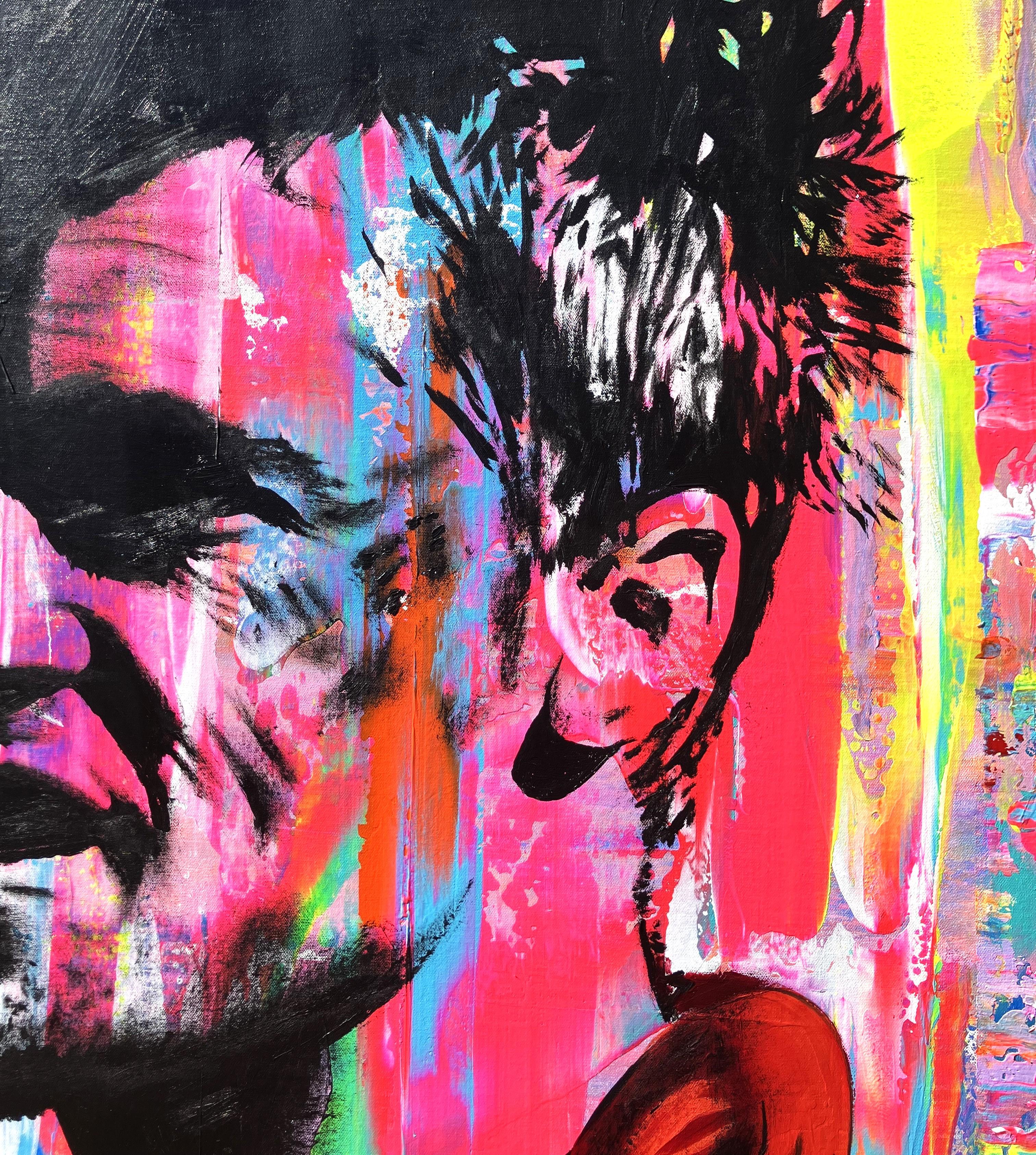 Tyler Durden (Brad Pitt) /// El club de la lucha Arte pop callejero contemporáneo Abstracto en venta 1