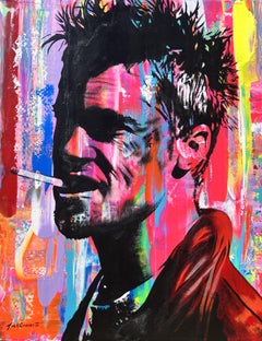 Tyler Durden (Brad Pitt) /// El club de la lucha Arte pop callejero contemporáneo Abstracto