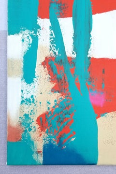 USA Flag Icon II /// Contemporary Abstract Street Pop Art United States Painting