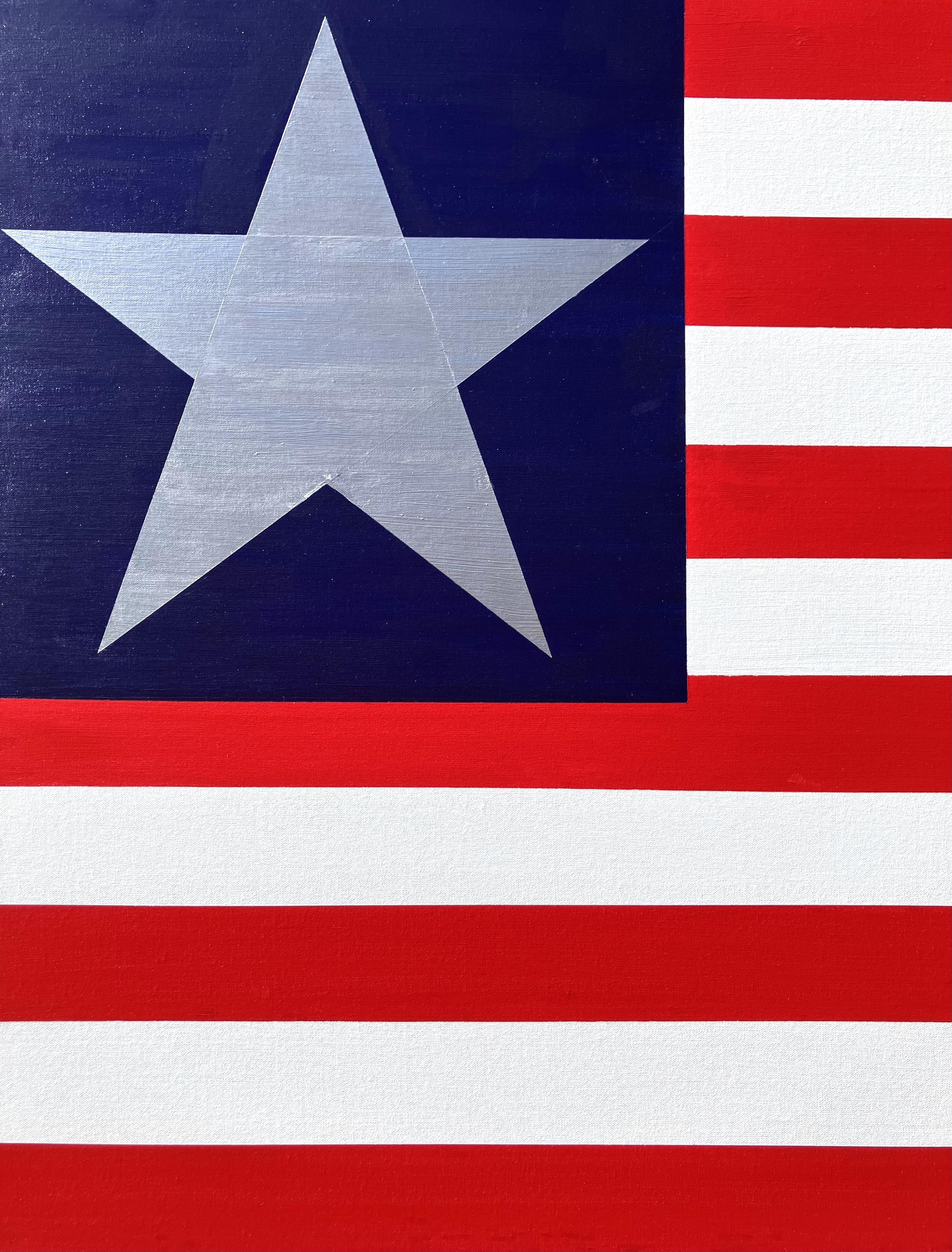 Drapeau américain IV /// Contemporary Pop Art United States of America Stars and Stripes - Painting de Jack Graves III