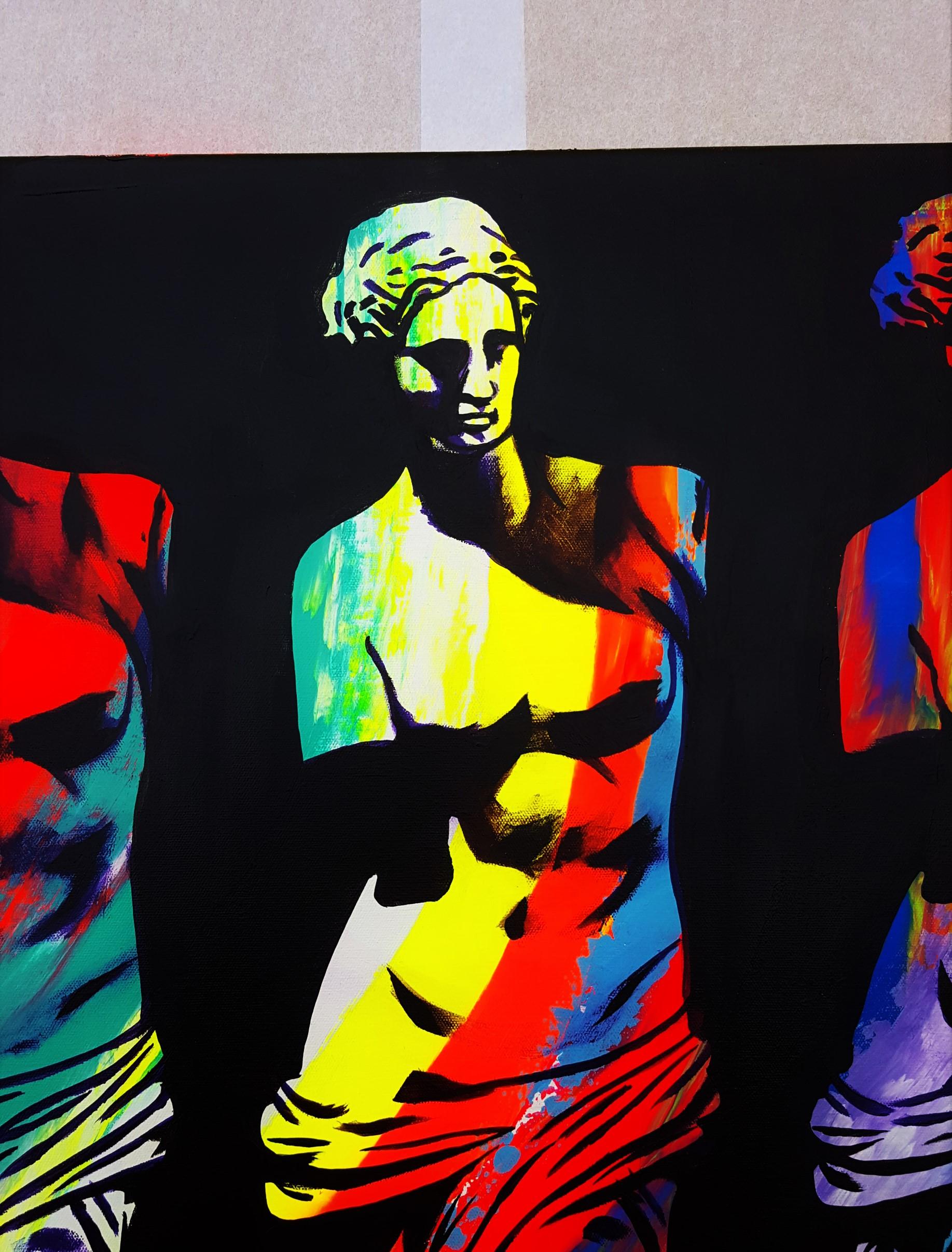 Venus de Milo x3 Icon II - Contemporary Painting by Jack Graves III