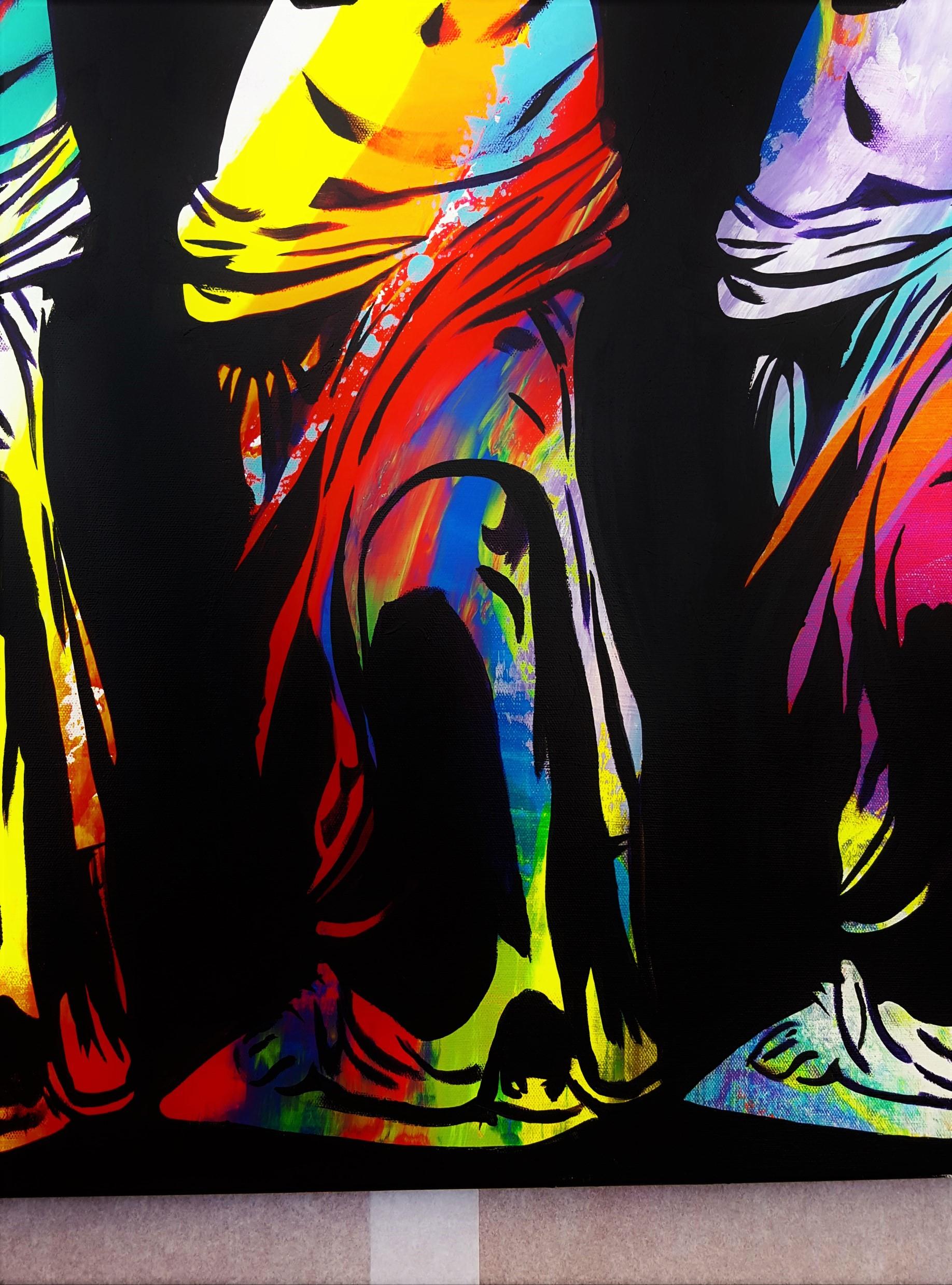 Venus de Milo x3 Icon II - Black Nude Painting by Jack Graves III