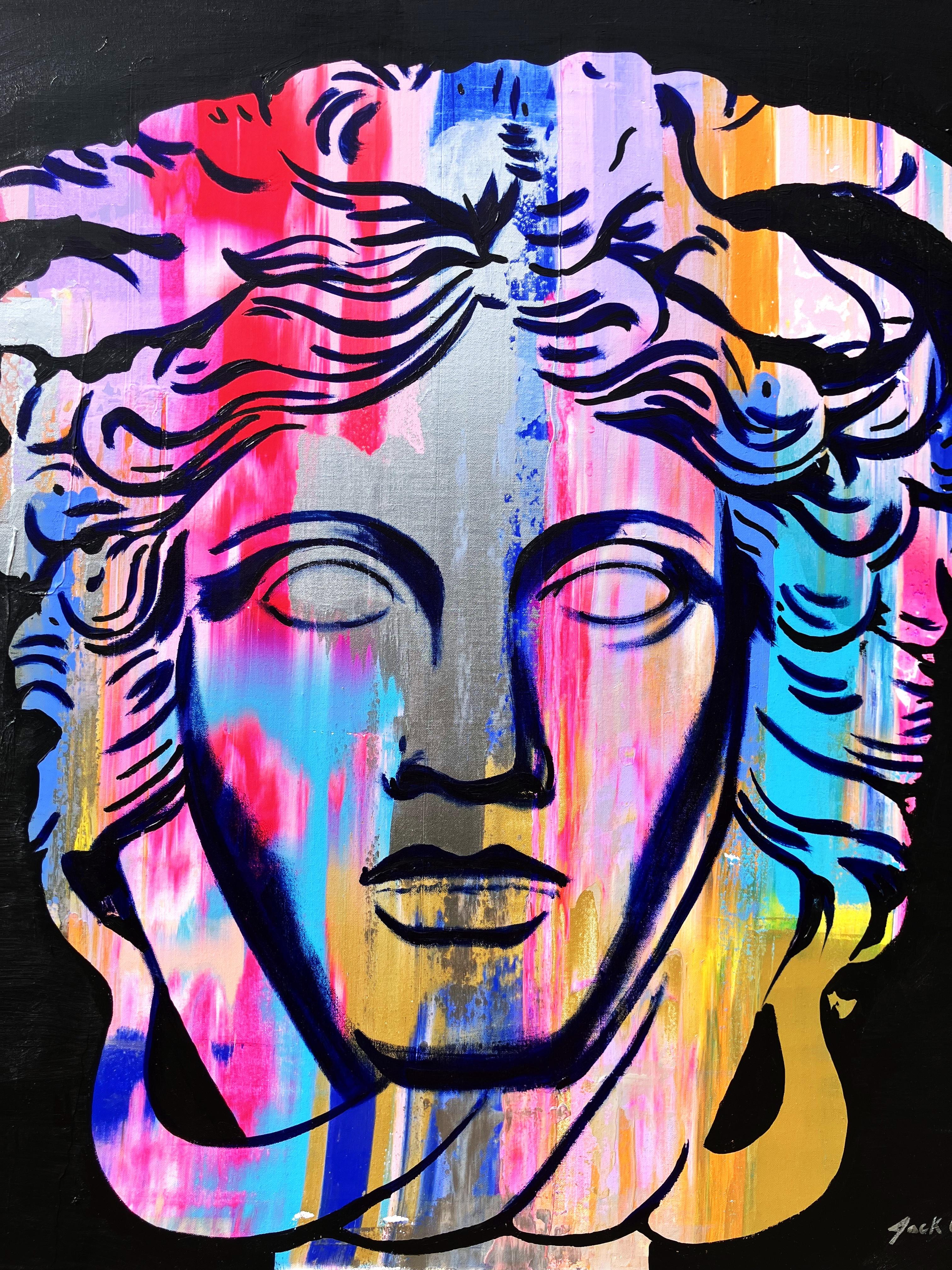 Versace (Medusa) V /// Jack Graves Greek Mythology Italian Luxury Fashion Paint For Sale 1