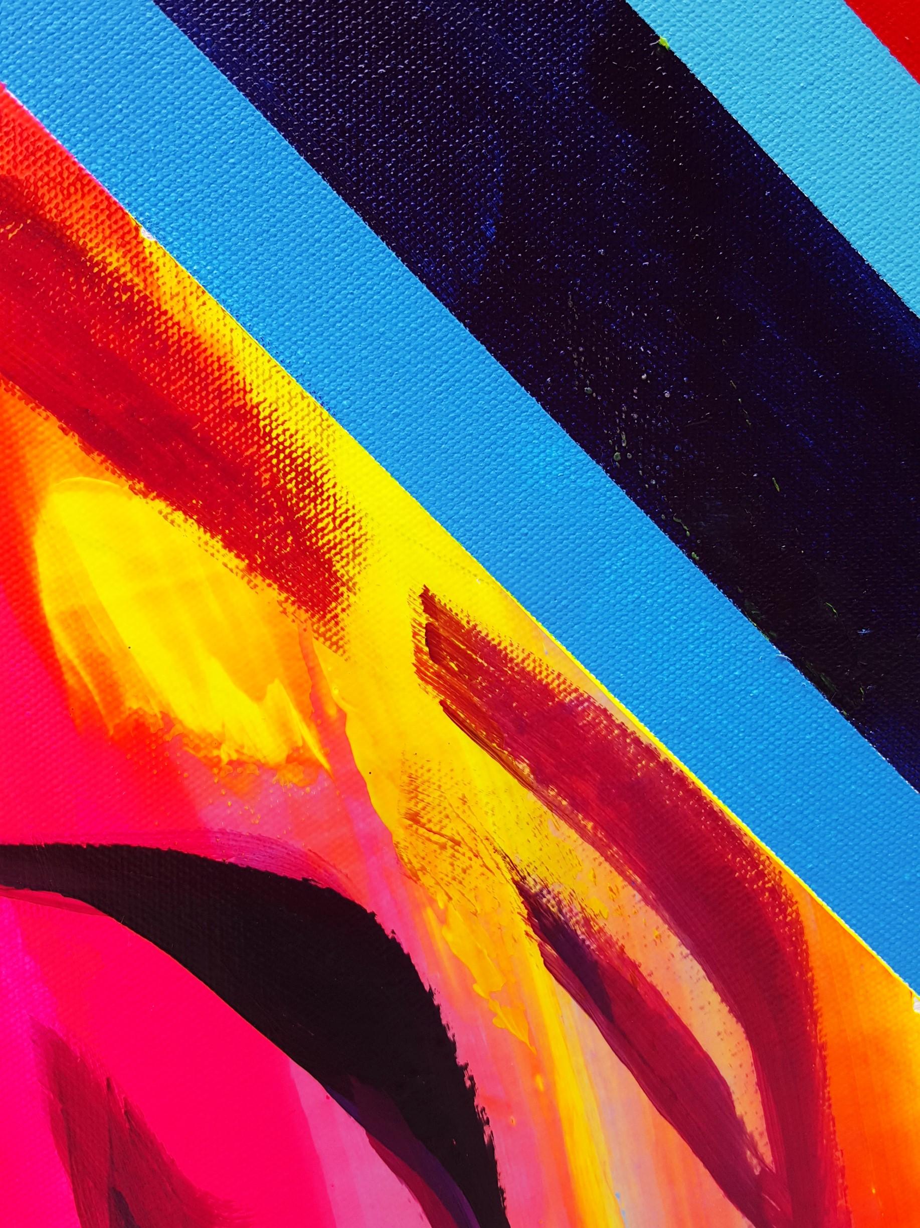 Jungfrau Maria Supreme /// Zeitgenössische Street Pop Art Portrait Malerei Religiös im Angebot 5