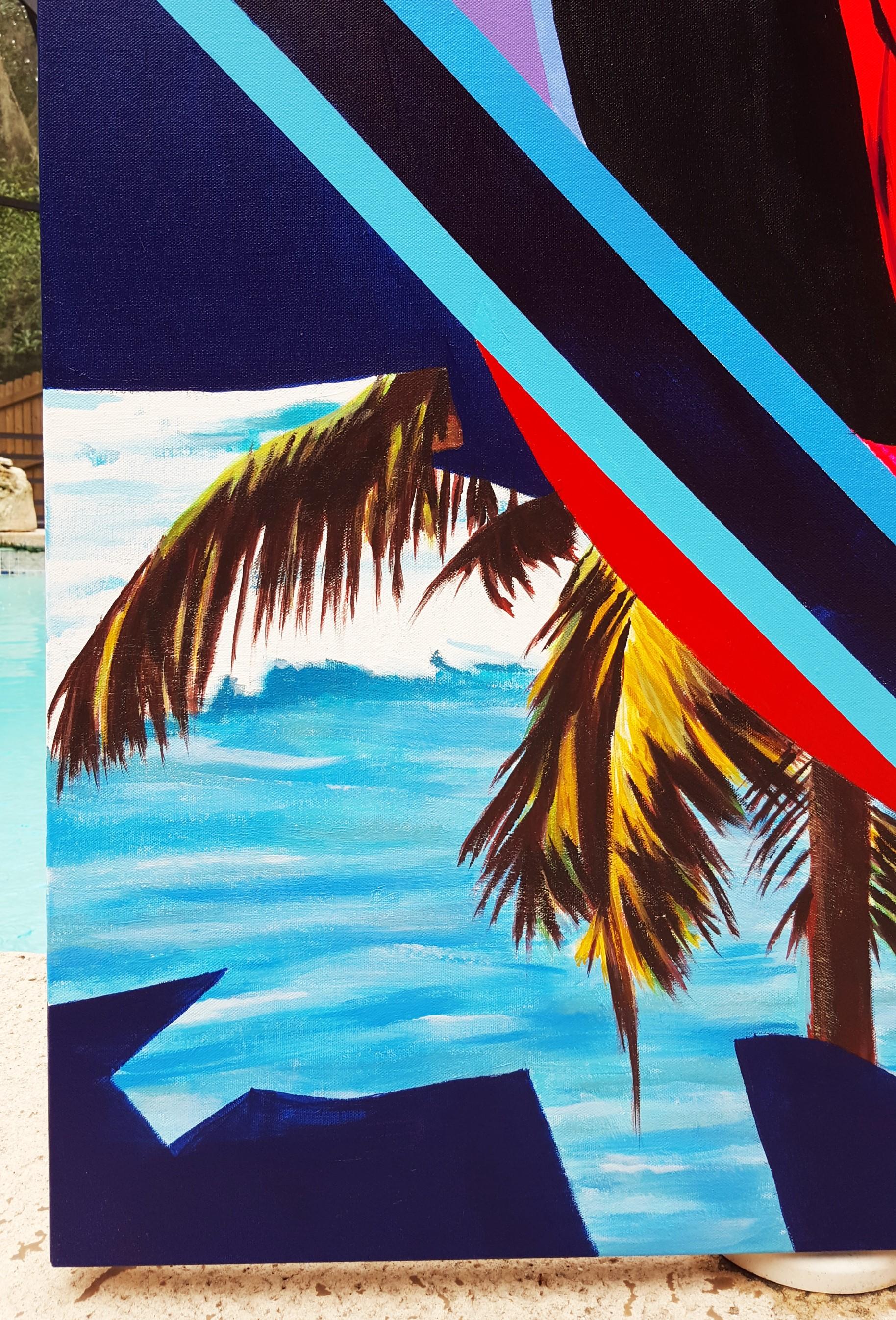 Jungfrau Maria Supreme /// Zeitgenössische Street Pop Art Portrait Malerei Religiös – Painting von Jack Graves III