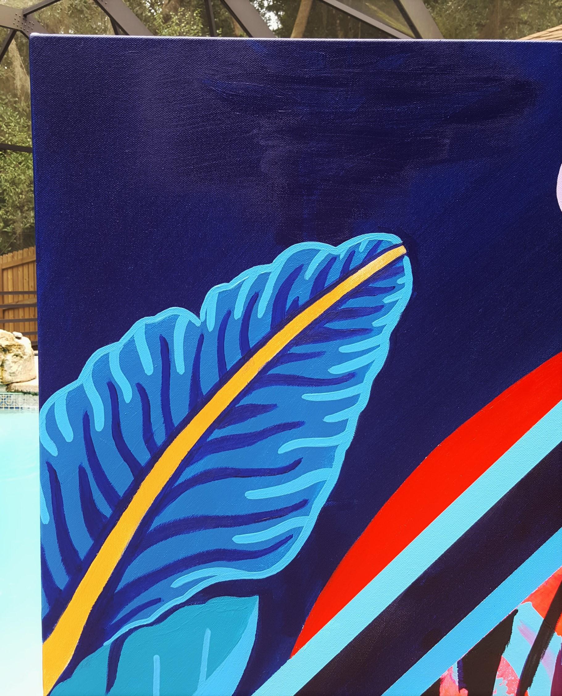 Jungfrau Maria Supreme /// Zeitgenössische Street Pop Art Portrait Malerei Religiös (Streetart), Painting, von Jack Graves III