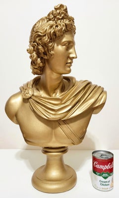 Apollo II /// Jack Graves Contemporary Greek Mythology Marble Painted Sculpture