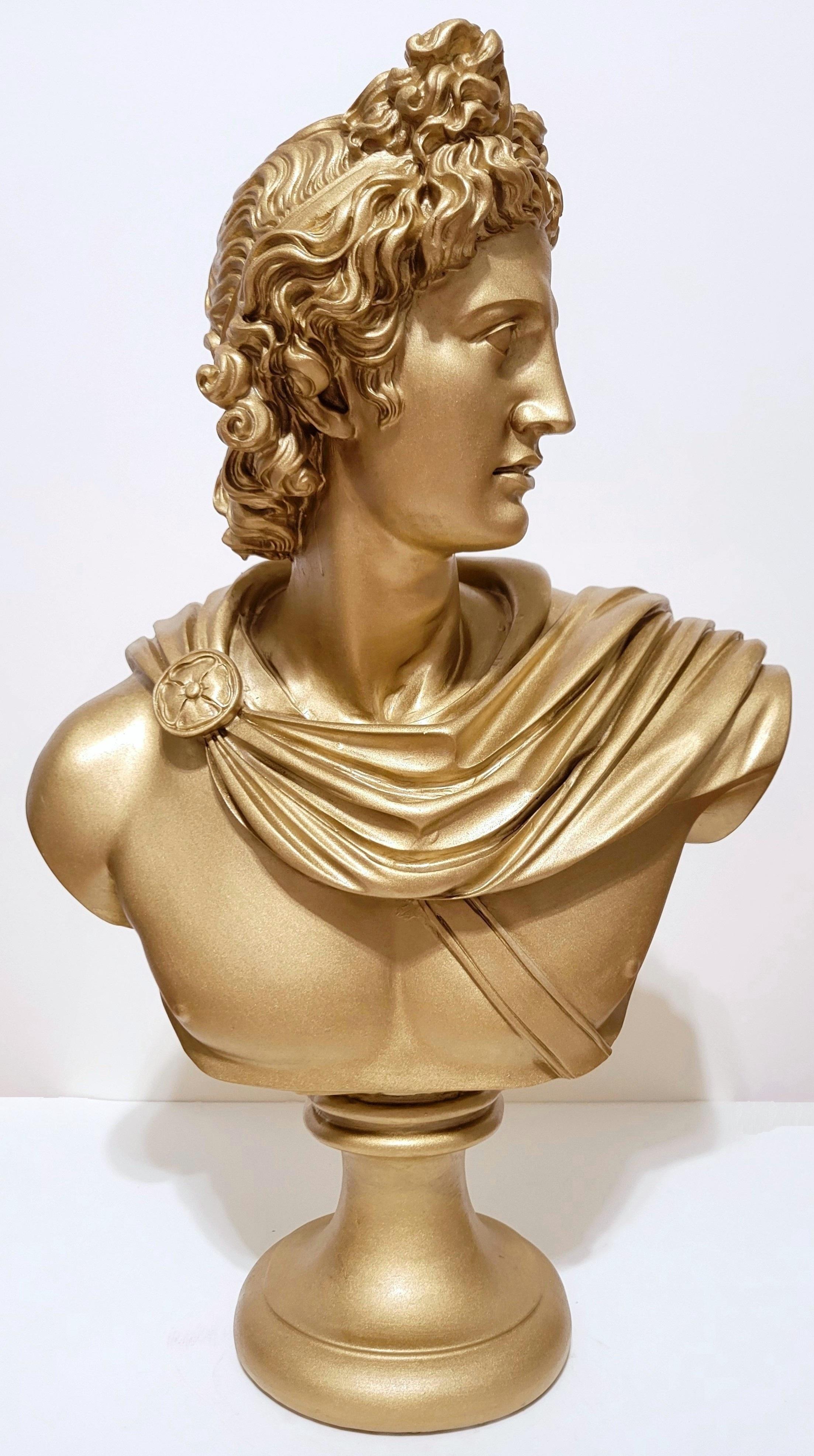 Apollo II /// Jack Graves Contemporary Greek Mythology Marble Painted Sculpture