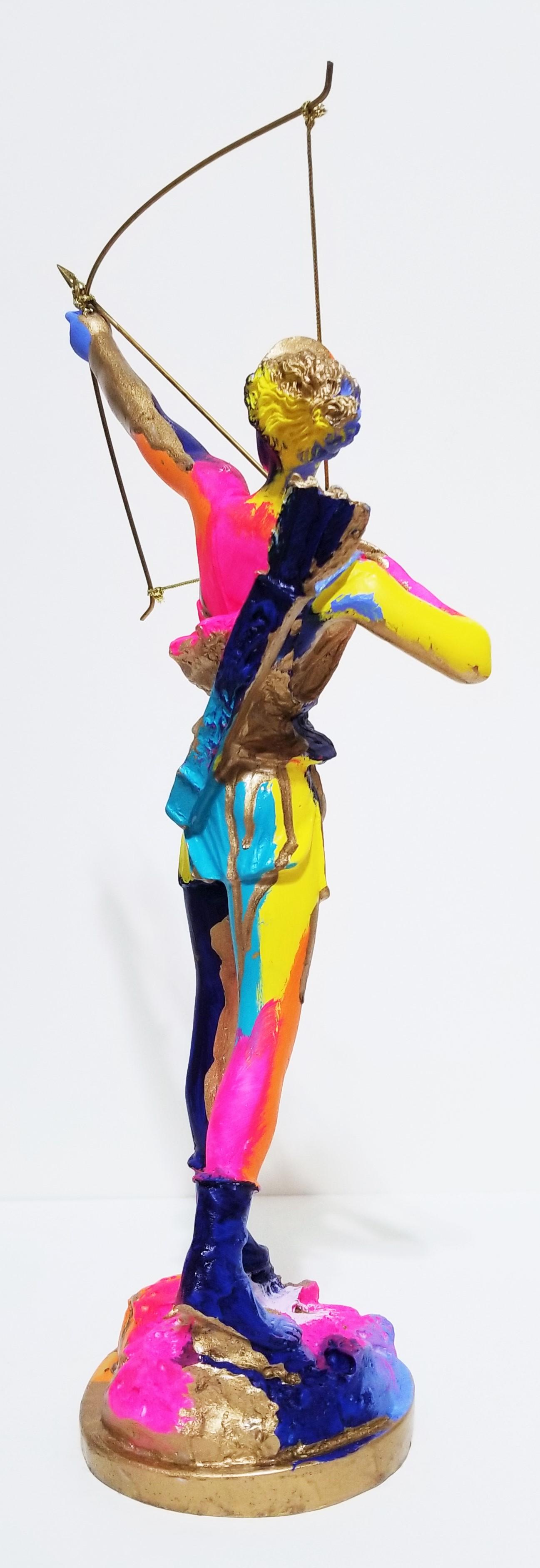 Diana Sculpture II /// Contemporary Pop Street Art Hunt Figurative Bow and Arrow For Sale 2