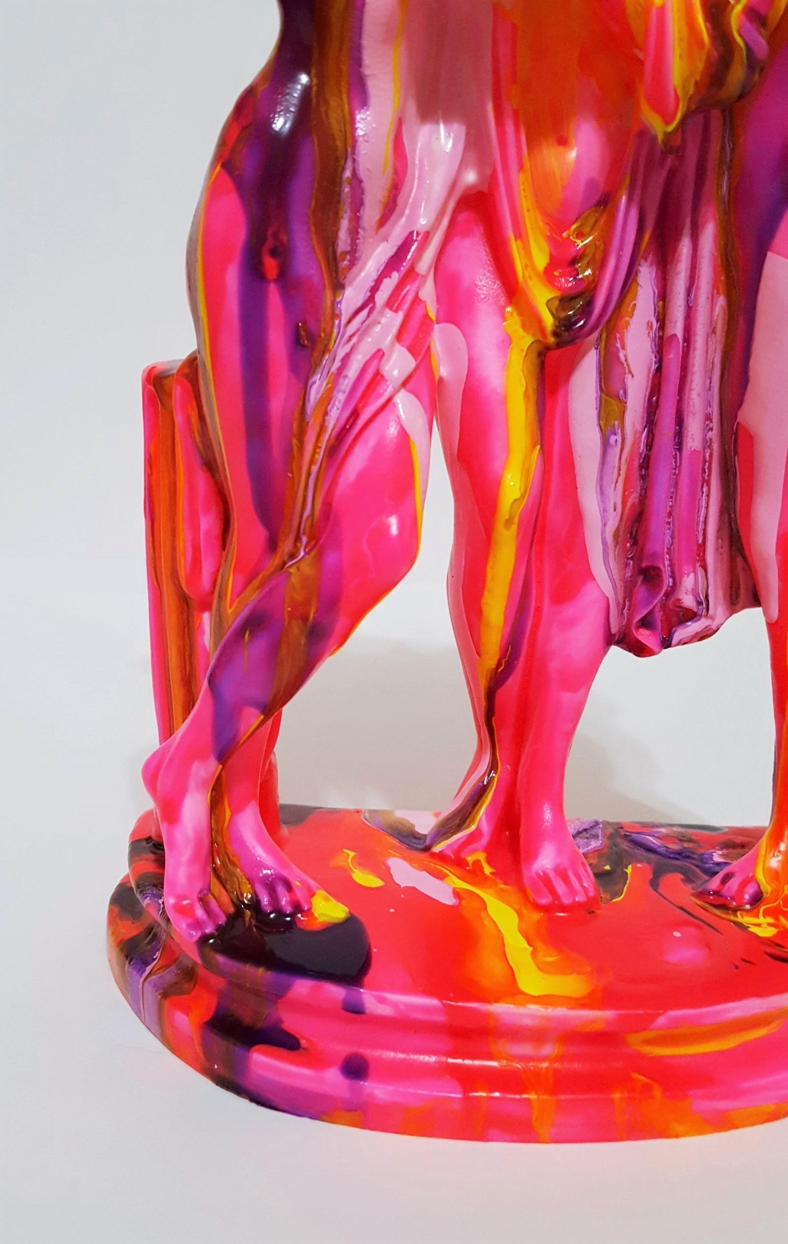 The Three Graces Sculpture (Antonio Canova) /// Contemporary Classics Farbenfroh  im Angebot 3