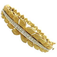 Jack Gutshneider Diamond Bangle Bracelet 18 Karat Gold