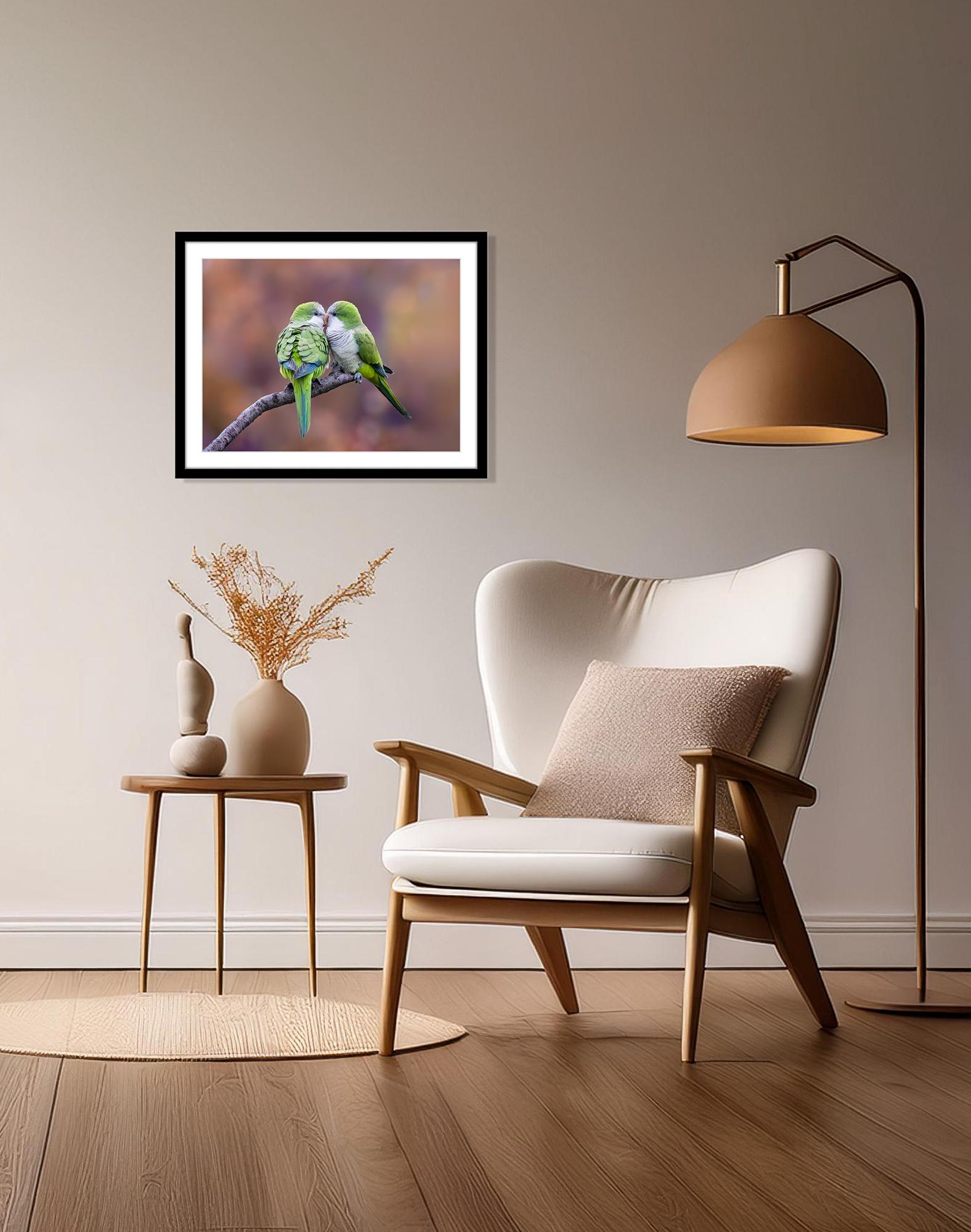 Photographie d'oiseaux d'amour 12 x 16 Tirage individuel de 20 exemplaires Birds Nature en vente 2