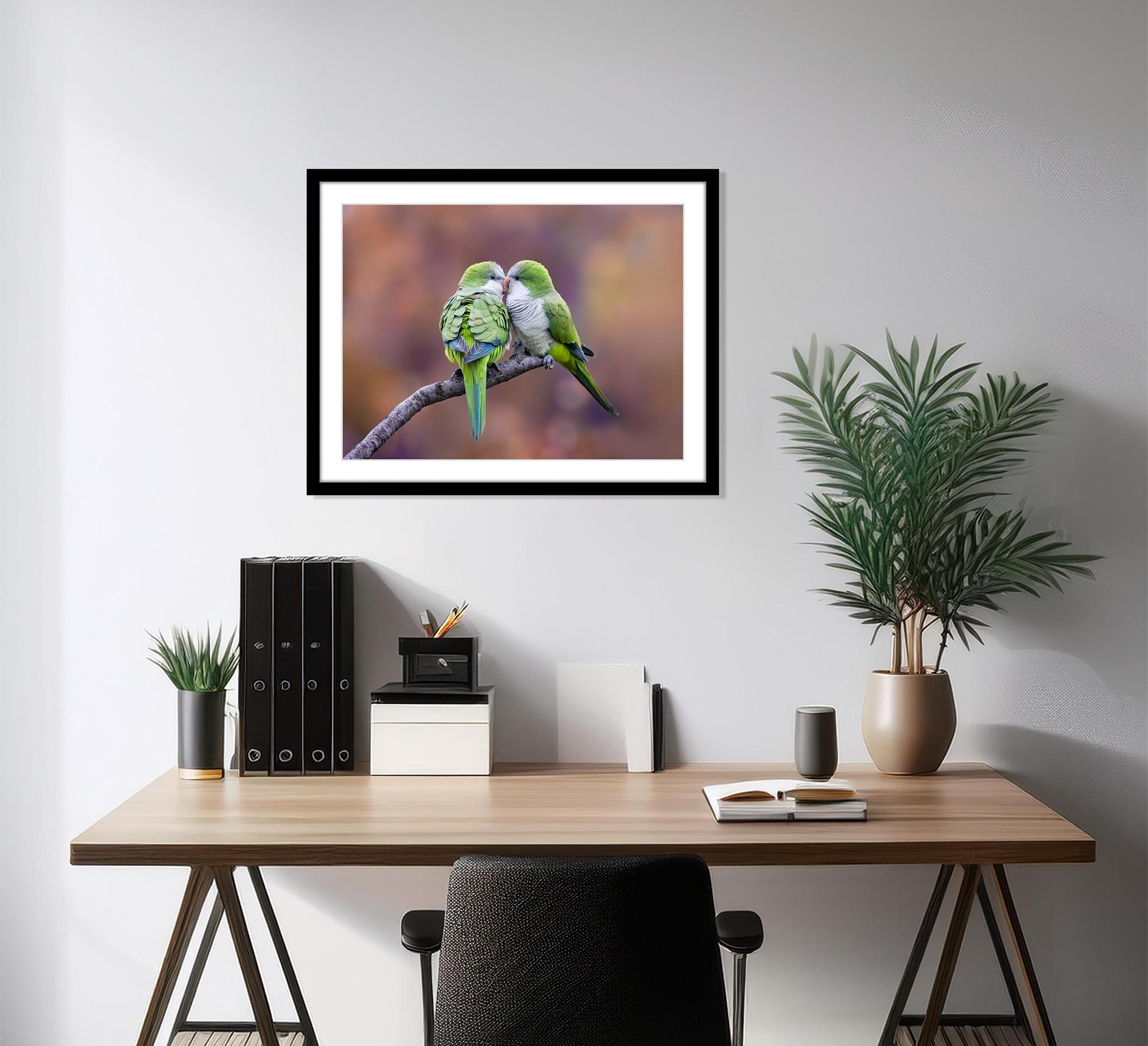 Photographie d'oiseaux d'amour 12 x 16 Tirage individuel de 20 exemplaires Birds Nature en vente 3