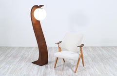 Jack Haywood Sculpted "Serpentine" Floor Lamp by Modeline