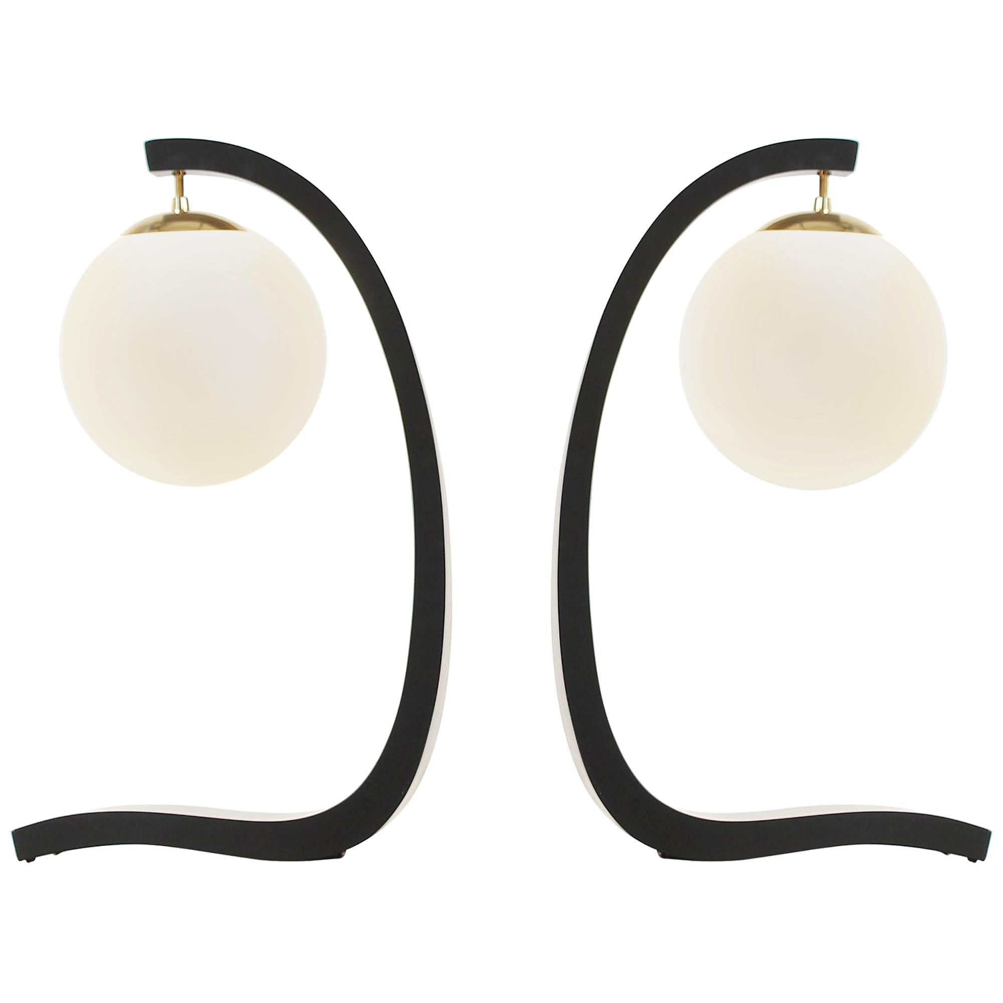 Jack Haywood Sculptural Table Lamps by Modeline