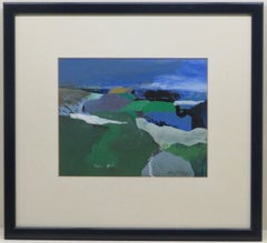 Paesaggio inglese originale dello Yorkshire Pittura espressionista/astratta del XX secolo
