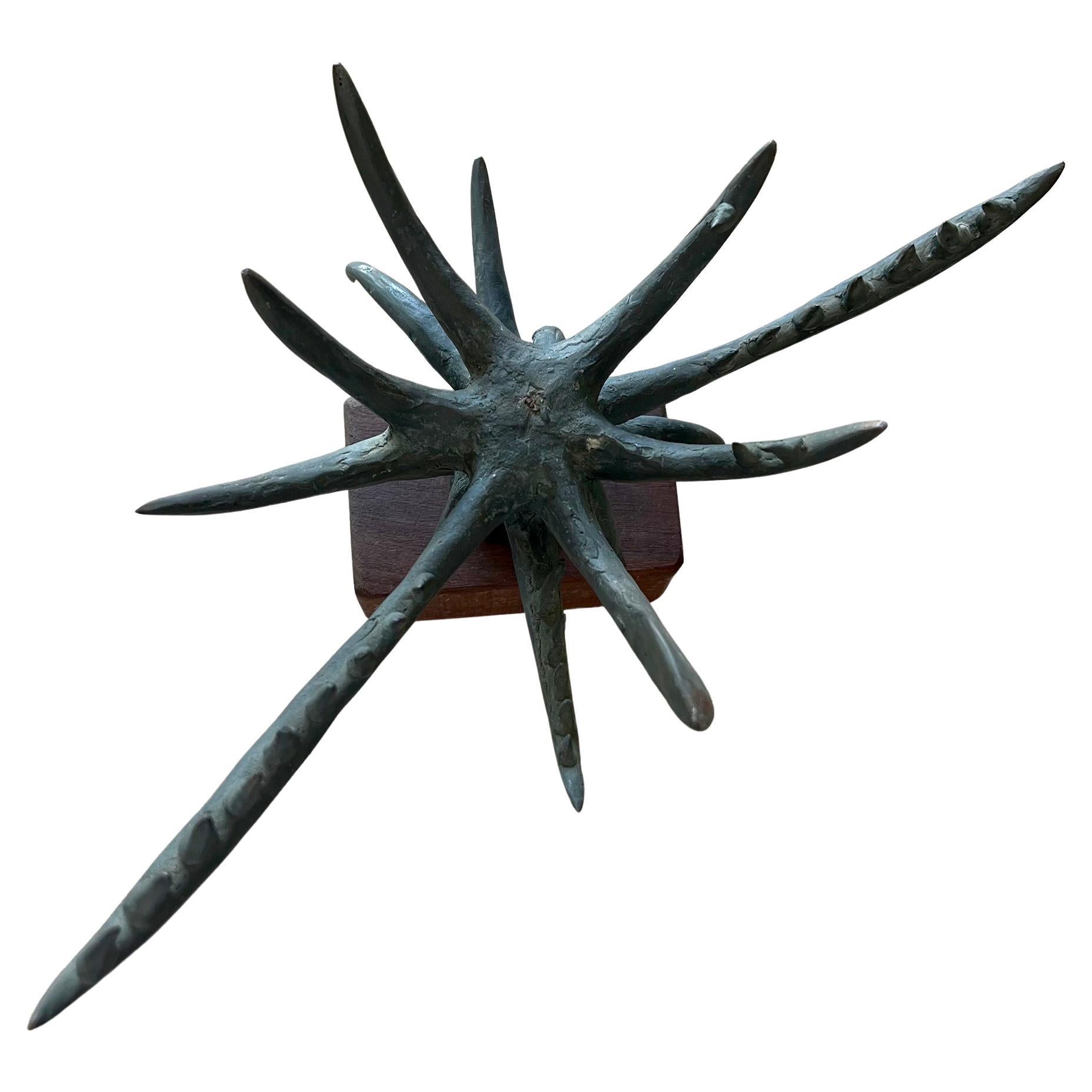 Mid-Century Modern Jack Hoag California Brutalist Abstract Bronze Sculpture For Sale