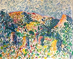 Peinture de paysage « Angel''s Compiled - Santa Maria », 1991