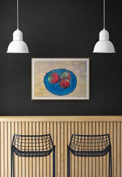 American Modernist Jack Hooper "Fruit Still Life" Original Painting
