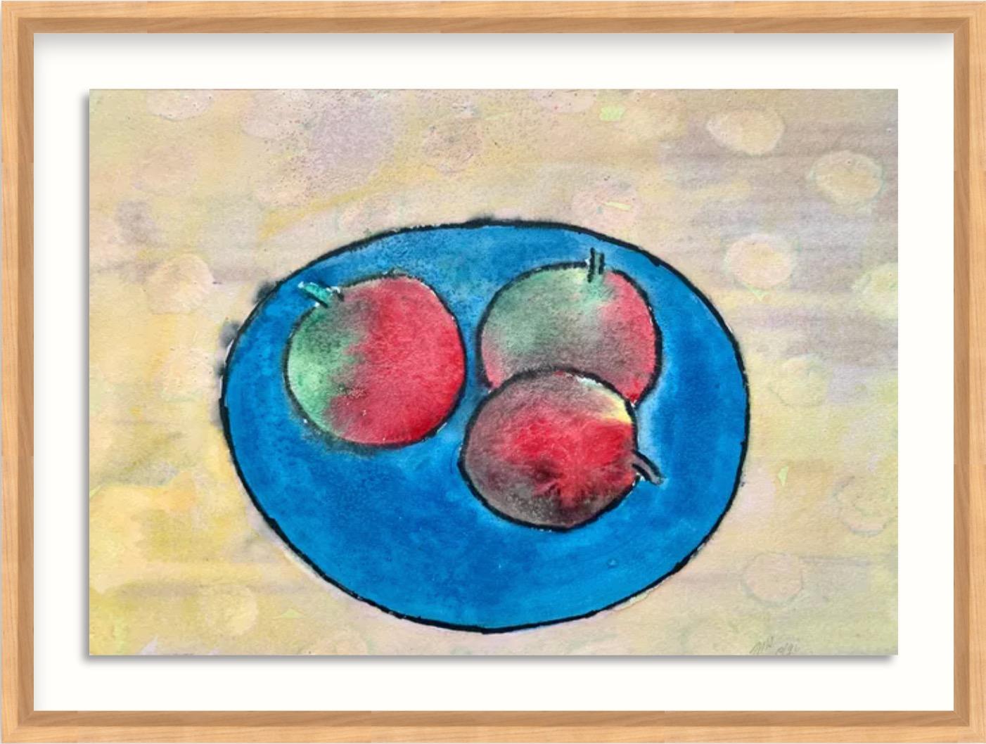 Jack Hooper
"Obst-Stillleben"
10-1996
Kontermalkreide und Gouache auf Papier
19.75 "x14,25" Kirschholzrahmen mit weißen Seiten 24,25 "x18,25"
Signiert und datiert mit Bleistift unten rechts

