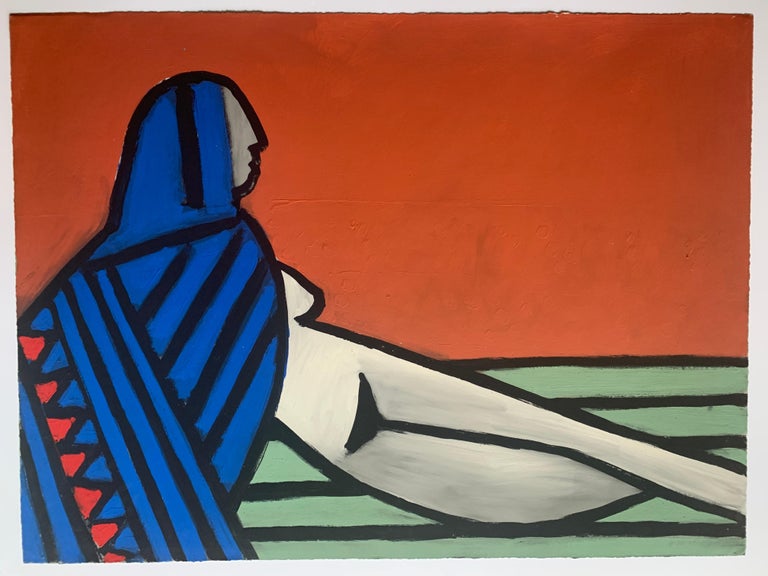 Jack Hooper
Rosa with Blue Robe
9-20-1984
Acrylic on rag paper
44.5
