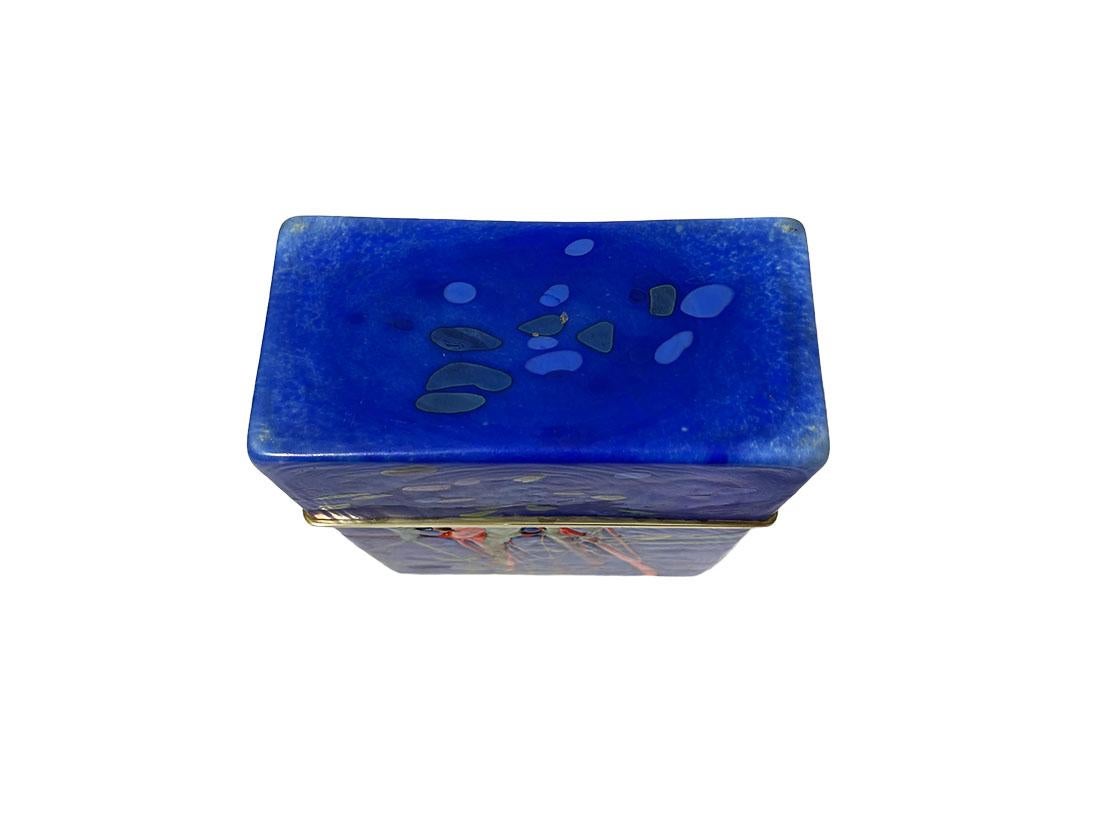 Jack Ink Art Glass Box, 1980s For Sale 3