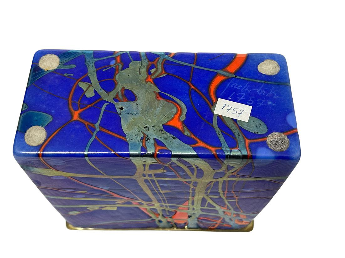 Jack Ink Art Glass Box, 1980s For Sale 1