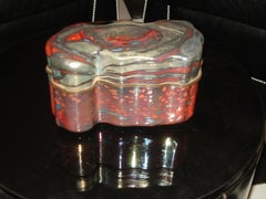 Jack Ink – Large Studio Glass Lidded Box Signed "Jack Ink A 2028"