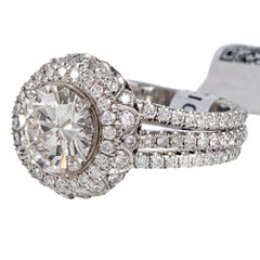 Jack Kelege 1.78 Carat Center Diamond Ring