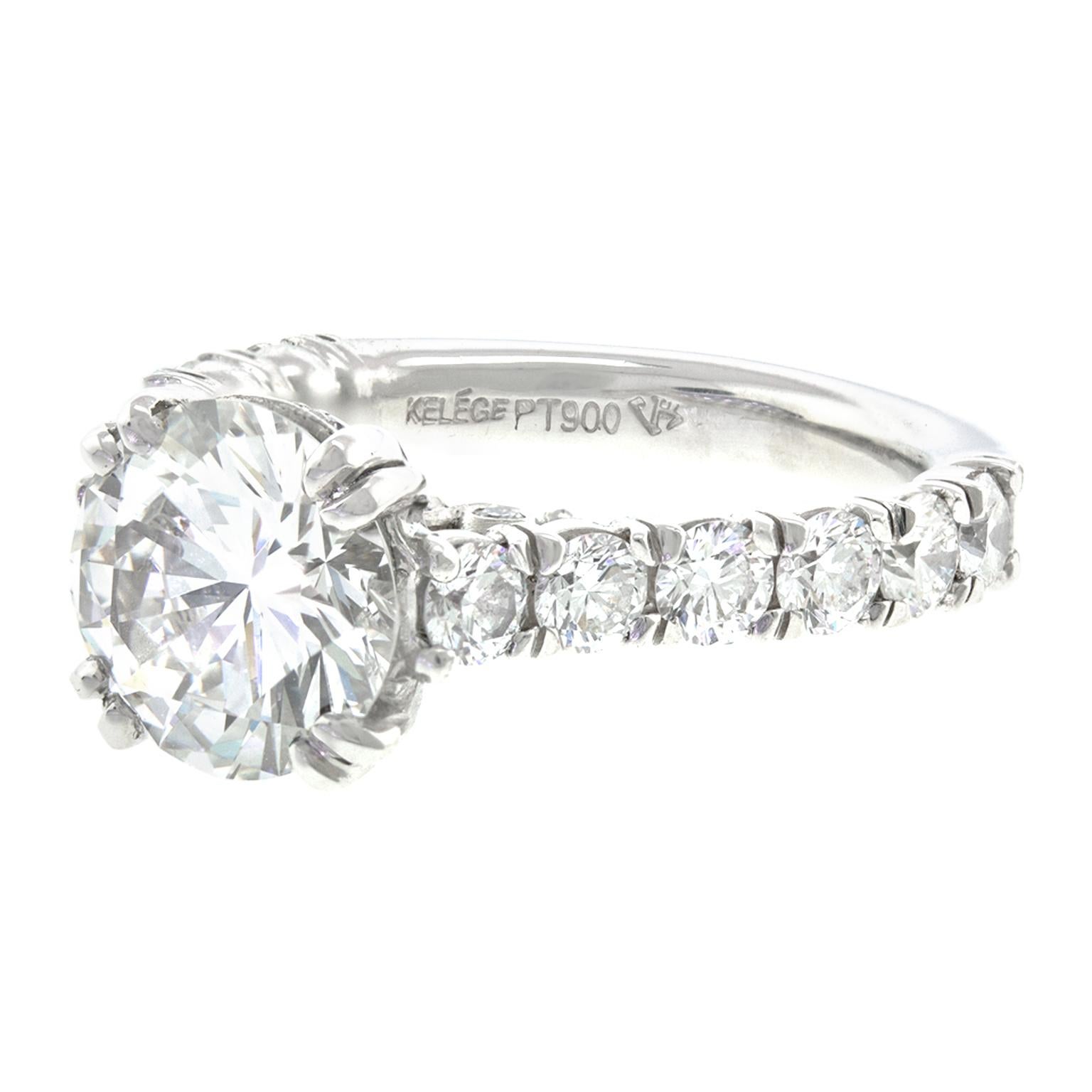 Jack Kelege Diamond Engagement Ring For Sale 5