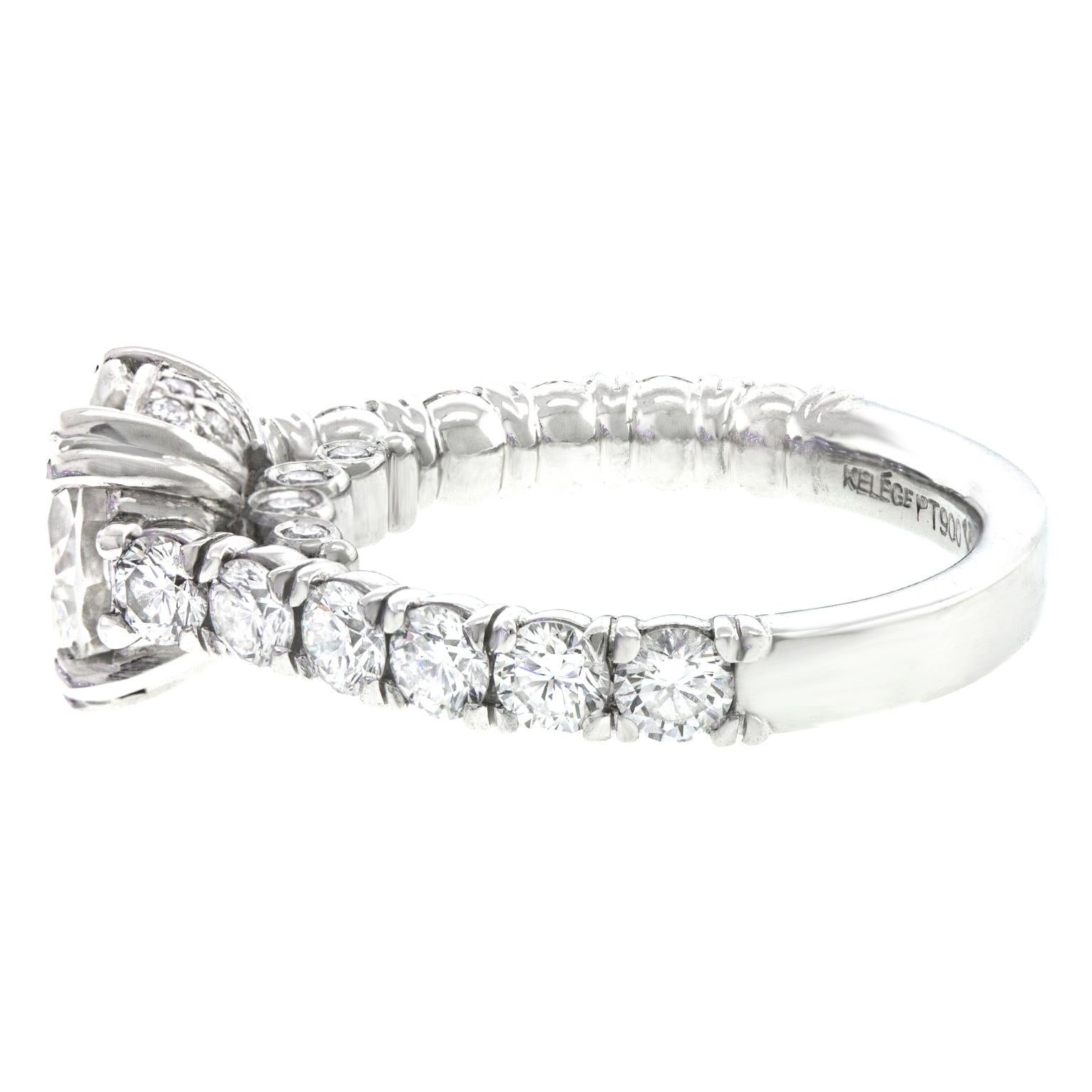Jack Kelege Diamond Engagement Ring For Sale 2