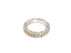 Jack Kelége Platinum White and Yellow Diamond Band