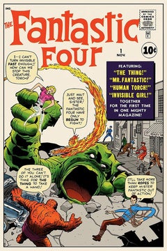 Vintage jack Kirby - Fantastic Four #1 - Contemporary Posters