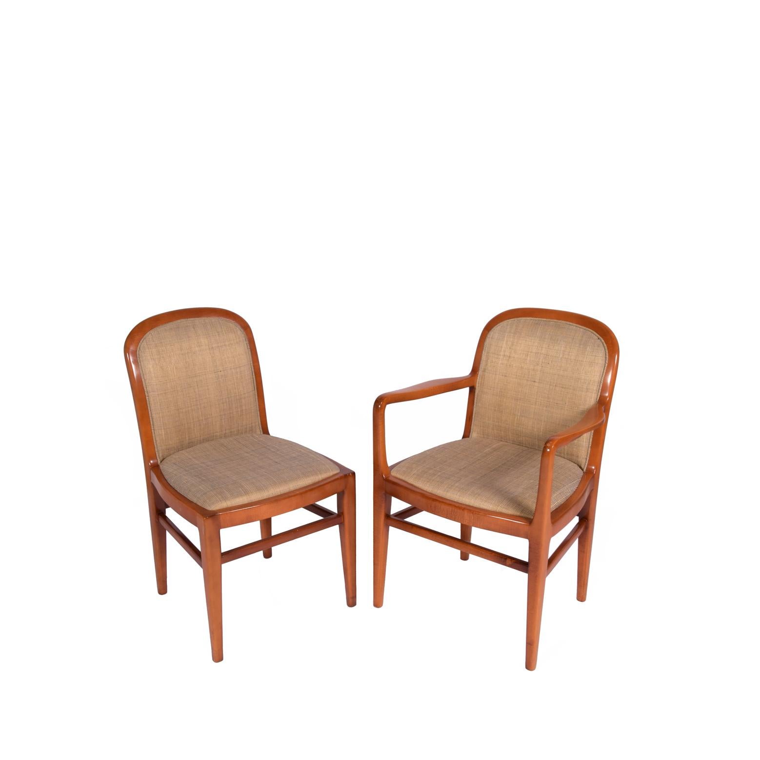 American Jack Lenor Larsen 6 sides 2 arm Chairs For Sale