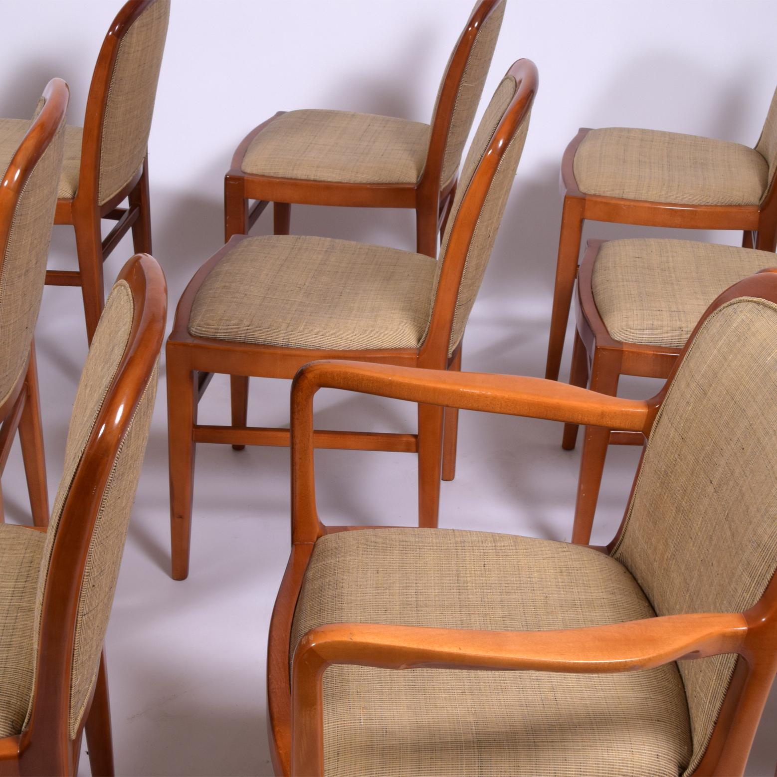 Late 20th Century Jack Lenor Larsen 6 sides 2 arm Chairs