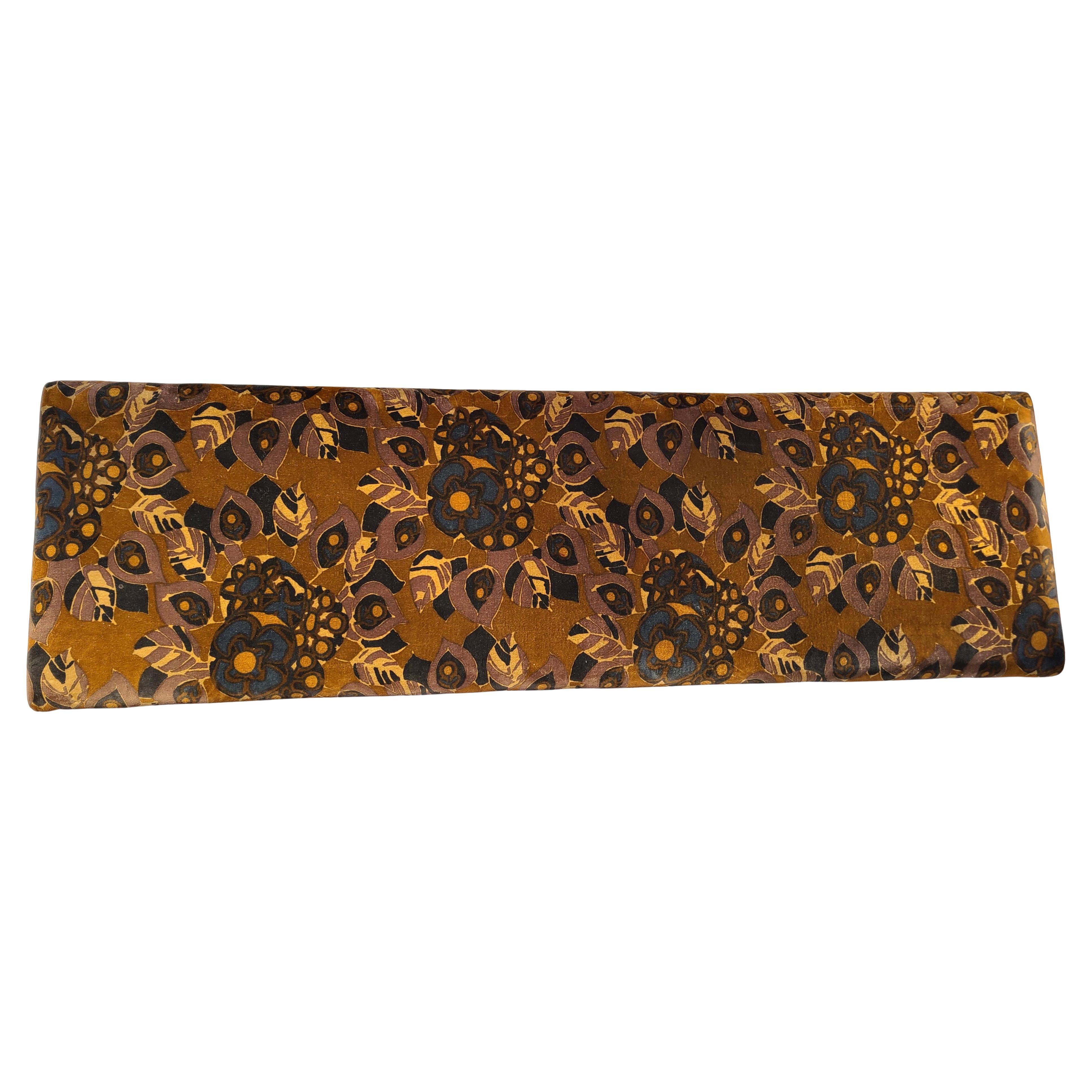 Steel Jack Lenor Larsen Fabric Bench by Brower Grand Rapids For Sale