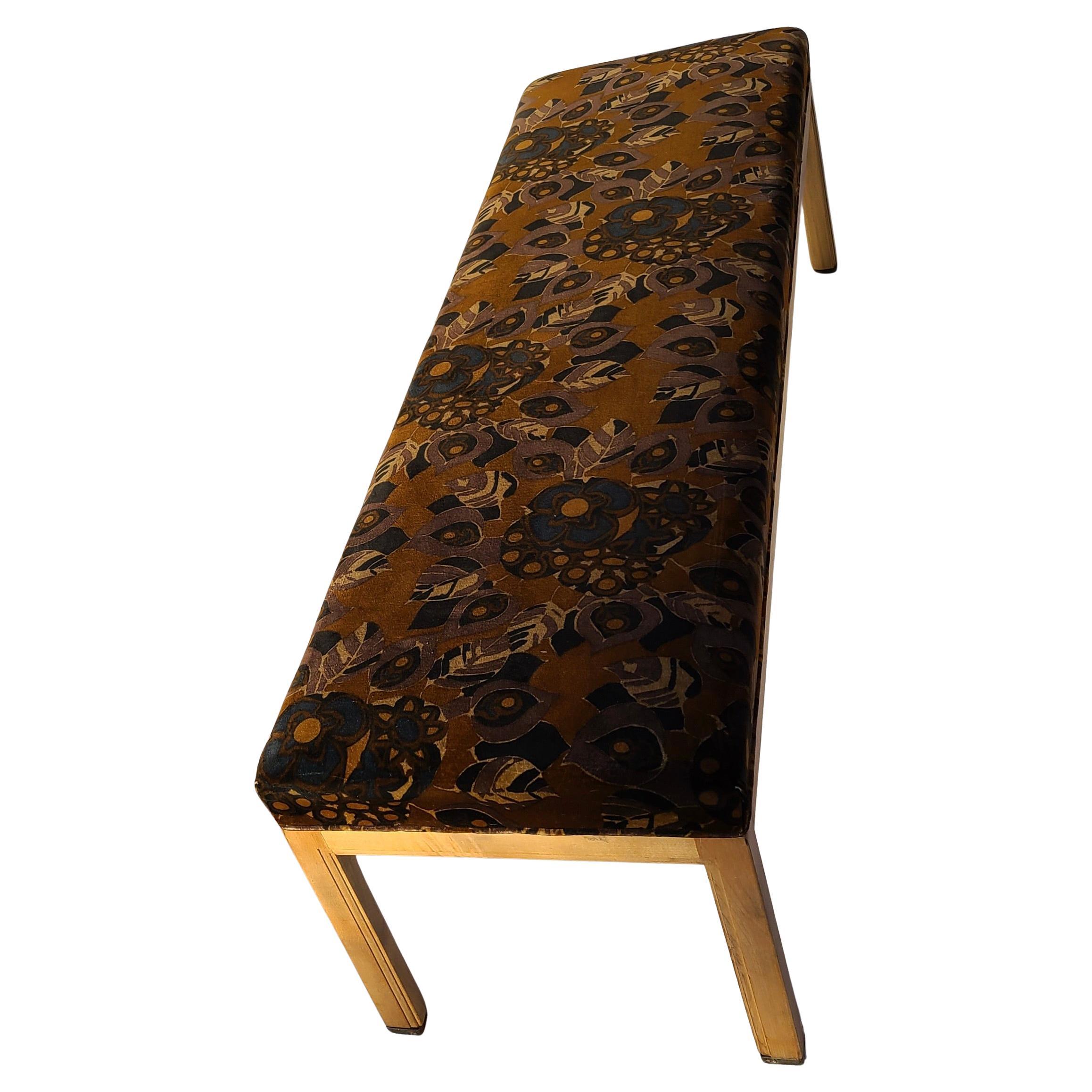 Jack Lenor Larsen Fabric Bench by Brower Grand Rapids For Sale 1
