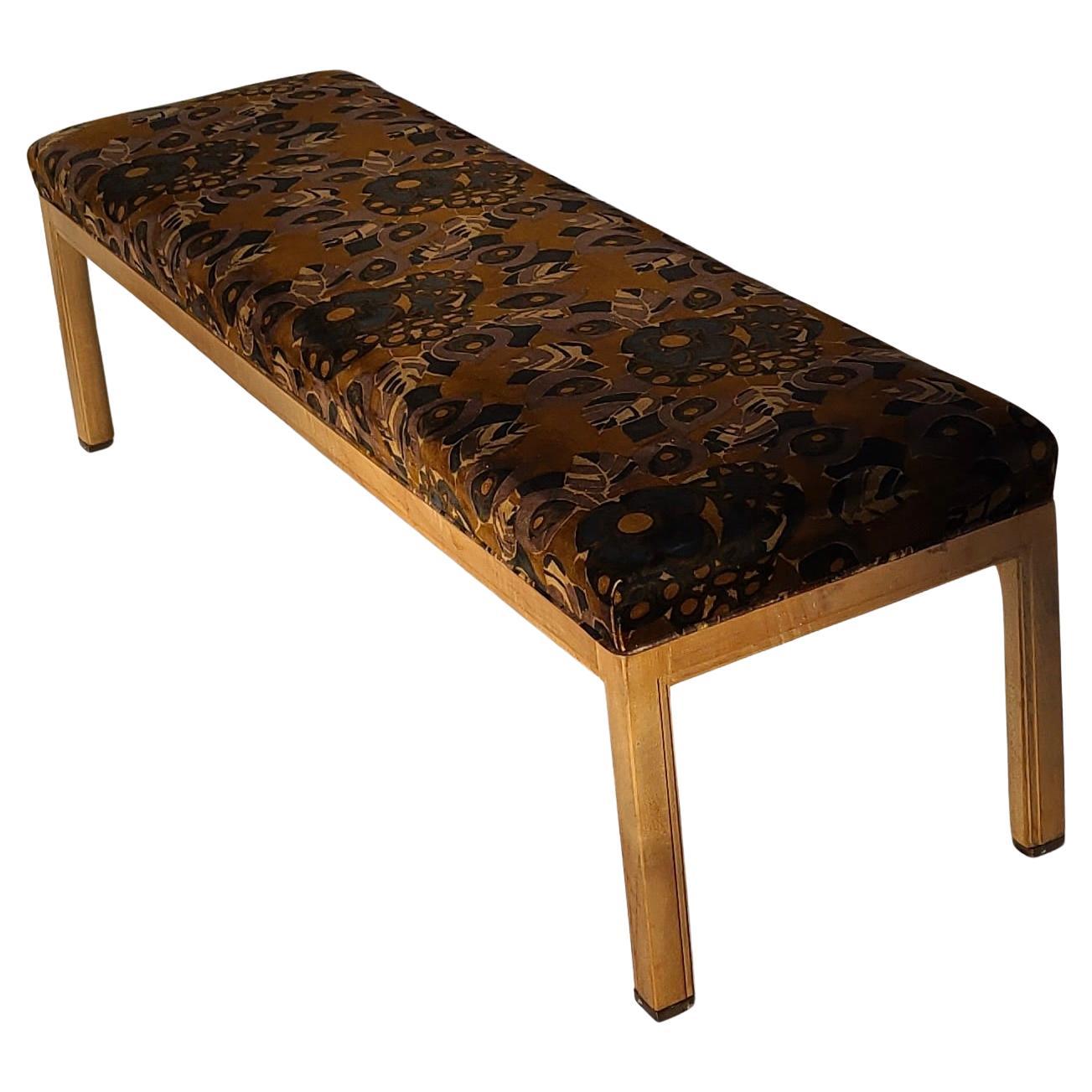 Jack Lenor Larsen Fabric Bench by Brower Grand Rapids For Sale 2